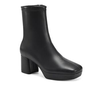 New Aerosoles Women's Sussex Ankle Boot black chunky soles size